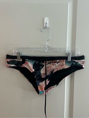 Kids Floral Swim Bottoms - Pink & Black
